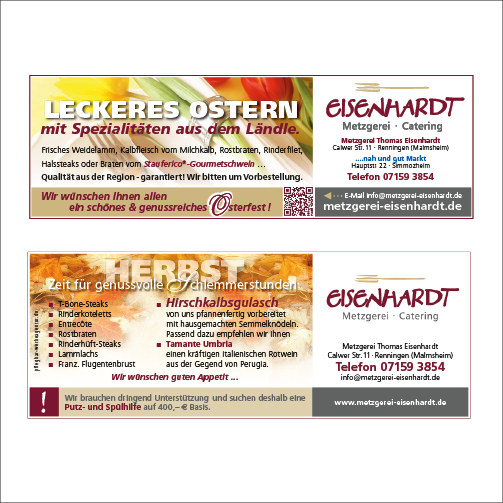 Eisenhardt Anzeigen Ostern, Herbst