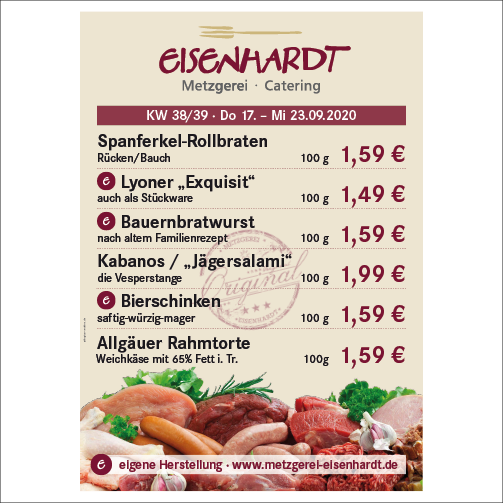 Eisenhardt Plakat A1 Wochenangebote