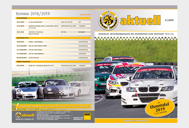 MCS aktuell, Umschlag