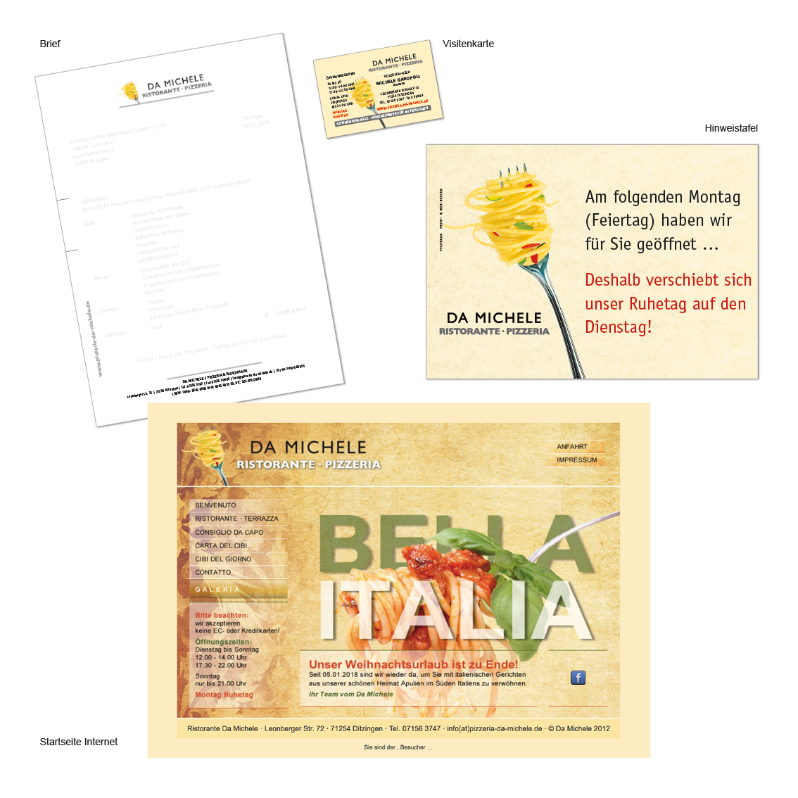 CI-Beispiel Ristorante Da Michele