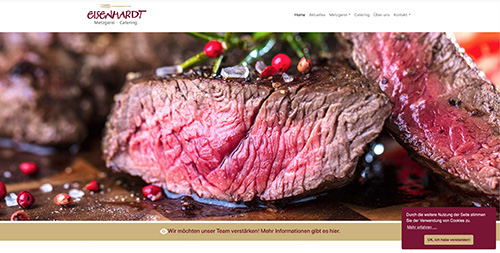 Homepage Metzgerei Eisenhardt
