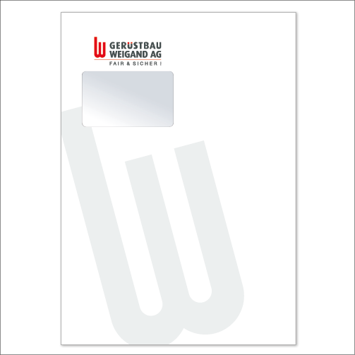 Weigand, Versandtasche C4 mit Fenster