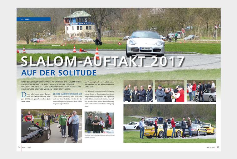 WPC Magazin, Doppelseite Slalomauftakt Solitude